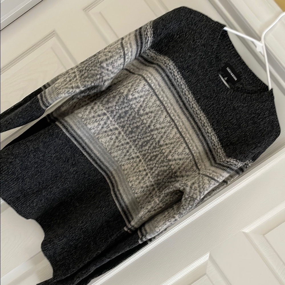 NWOT Lucky Brand crewneck wool-blend sweater, size L